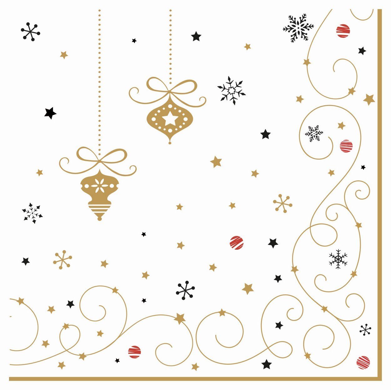 EasyLife Papierserviette 20 Servietten Merry Christmas 33x33cm, (20 St) von EasyLife