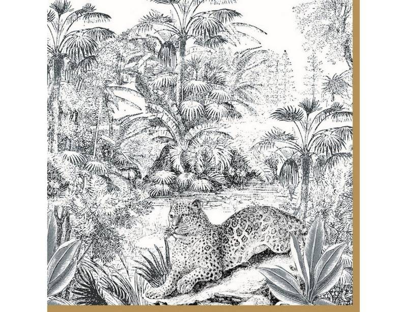 EasyLife Papierserviette 20 Servietten Retro Jungle 33x33cm, (20 St) von EasyLife