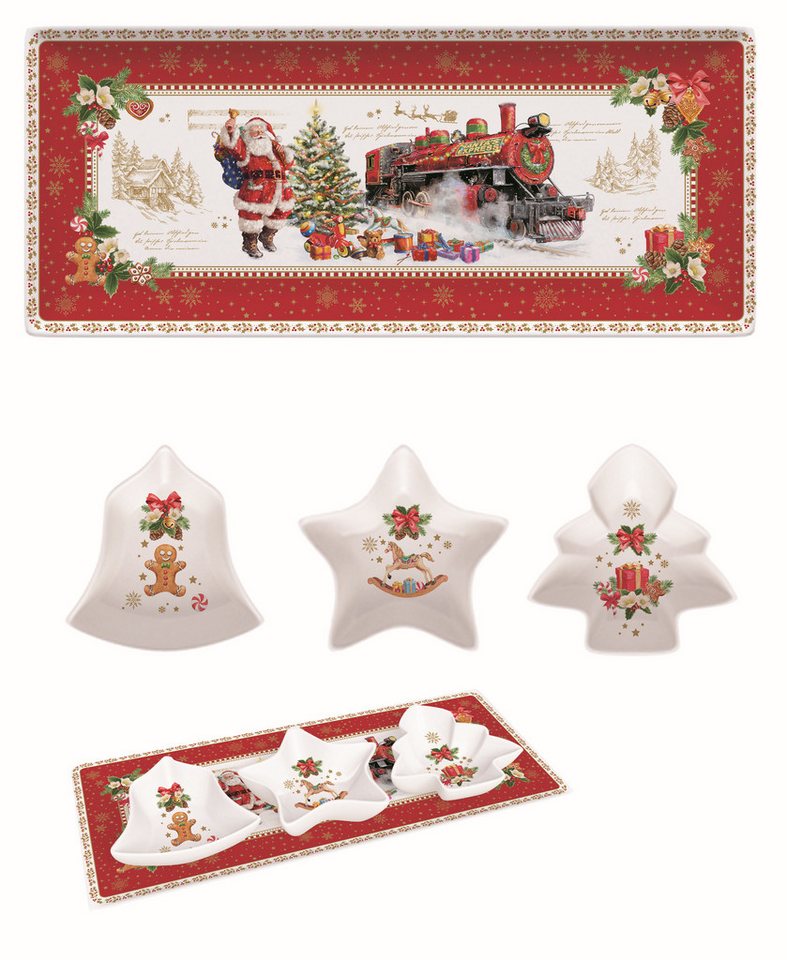 EasyLife Schale CHME1006 - Christmas Memories, 36 x 16 cm, 3er SET, (3-tlg) von EasyLife