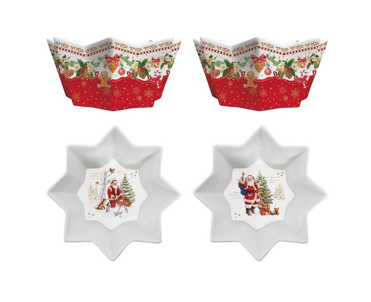 EasyLife Schale CHME1008 - Christmas Memories 2er SET, -14 cm-, (2-tlg)" von EasyLife