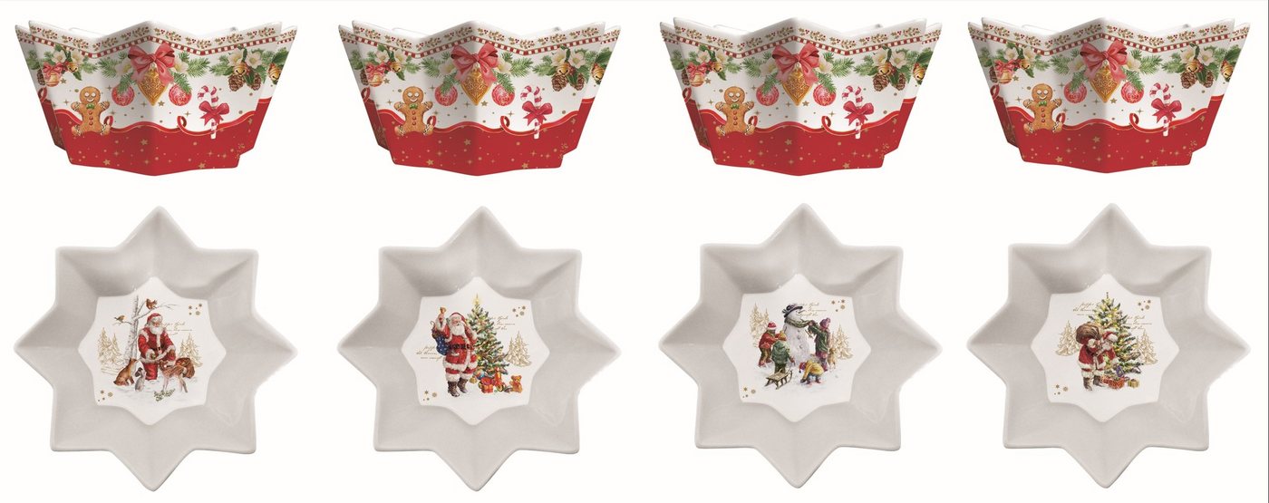 EasyLife Schale CHME1009 - Christmas Memories 4er SET", -11 cm-, (4-tlg) von EasyLife