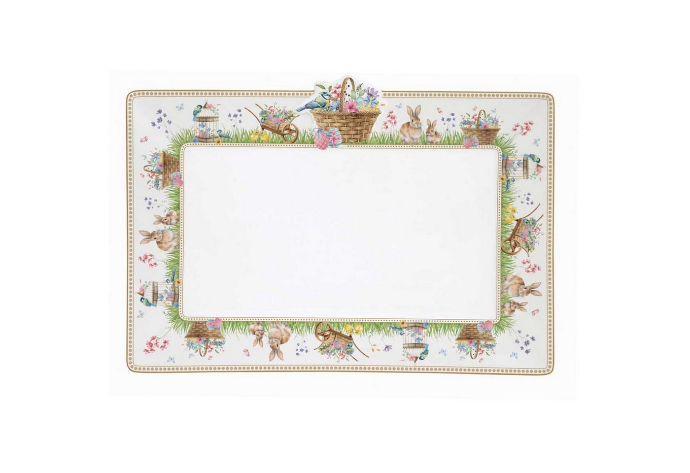 EasyLife Servierplatte Spring Bloom, Porzellan, Spülmaschinengeeignet, Mehrfarbig, Motiv: Hasen & Blumenkörbe EasyLife Servierplatte Spring Bloom, Porzellan, Spülmaschinengeeignet, Mehrfarbig, Motiv: Hasen & Blumenkörbe von EasyLife