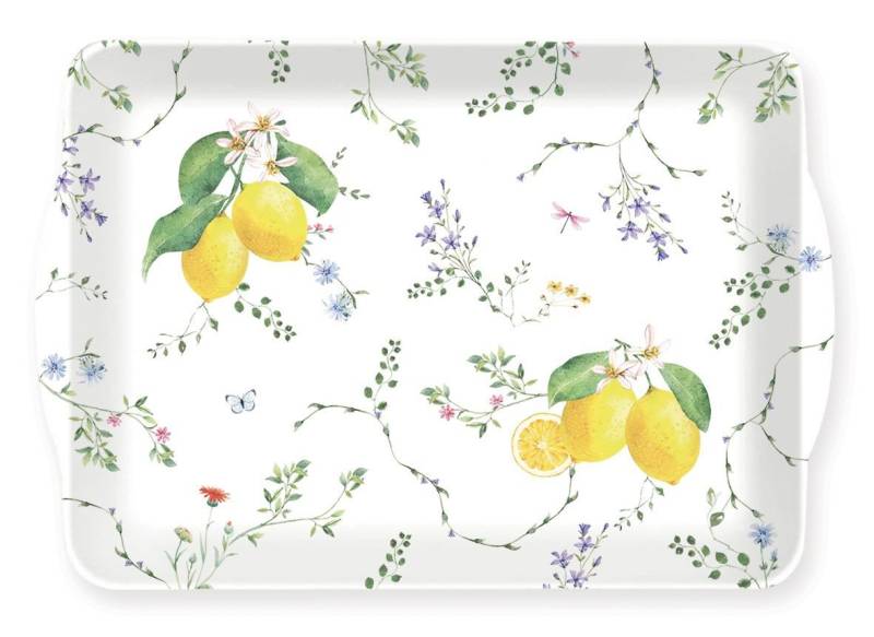 EasyLife Servierteller Fleurs et Citrons, Melamin von EasyLife
