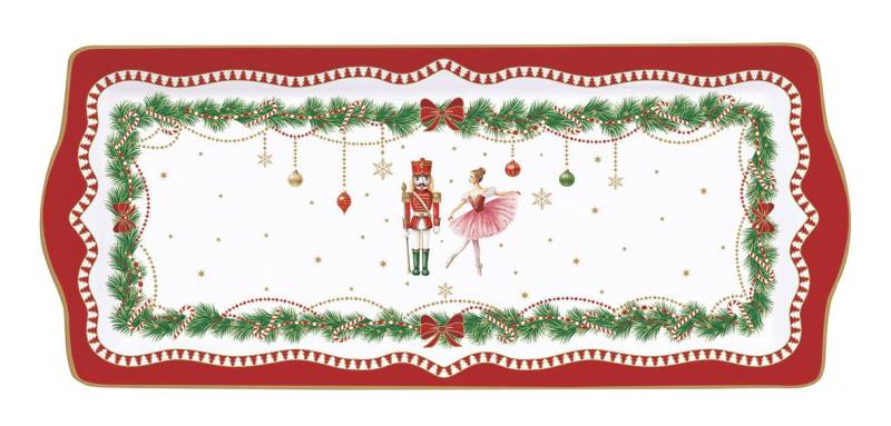 EasyLife Servierteller Magie de Noel, Porzellan, Handwäsche Empfohlen, Weiß, Motiv: Weihnachten EasyLife Servierteller Magie de Noel, Porzellan, Handwäsche Empfohlen, Weiß, Motiv: Weihnachten von EasyLife