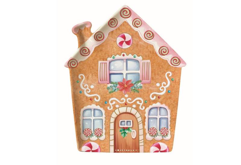 EasyLife Servierteller Sweet Christmas, Porzellan, Spülmaschinengeeignet, Mehrfarbig, Motiv: Lebkuchenhaus EasyLife Servierteller Sweet Christmas, Porzellan, Spülmaschinengeeignet, Mehrfarbig, Motiv: Lebkuchenhaus von EasyLife