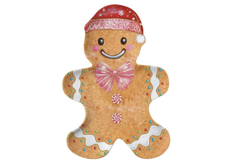 EasyLife Servierteller Sweet Christmas, Porzellan, Spülmaschinengeeignet, Mehrfarbig, Motiv: Lebkuchenmännchen EasyLife Servierteller Sweet Christmas, Porzellan, Spülmaschinengeeignet, Mehrfarbig, Motiv: Lebkuchenmännchen von EasyLife