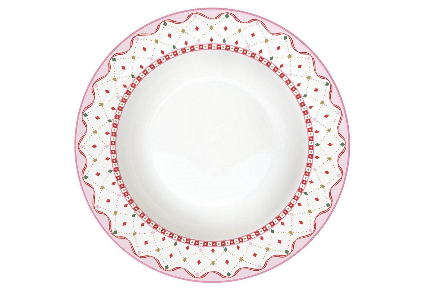 EasyLife Suppenteller Sweet Christmas, Spülmaschinengeeignet, Mehrfarbig, Motiv: Herzen EasyLife Suppenteller Sweet Christmas, Spülmaschinengeeignet, Mehrfarbig, Motiv: Herzen von EasyLife