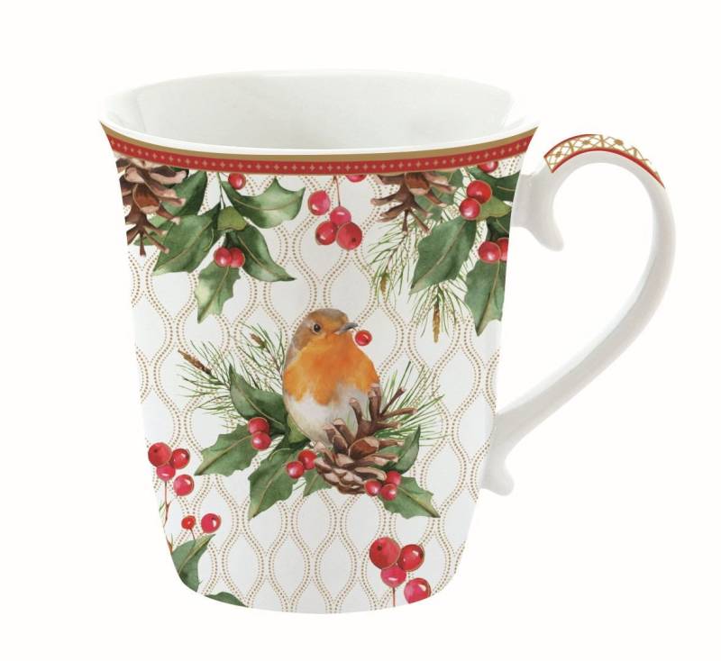 EasyLife Tasse Christmas Berries, Porzellan, Spülmaschinengeeignet, Weiß, Motiv: Rote Beeren EasyLife Tasse Christmas Berries, Porzellan, Spülmaschinengeeignet, Weiß, Motiv: Rote Beeren von EasyLife