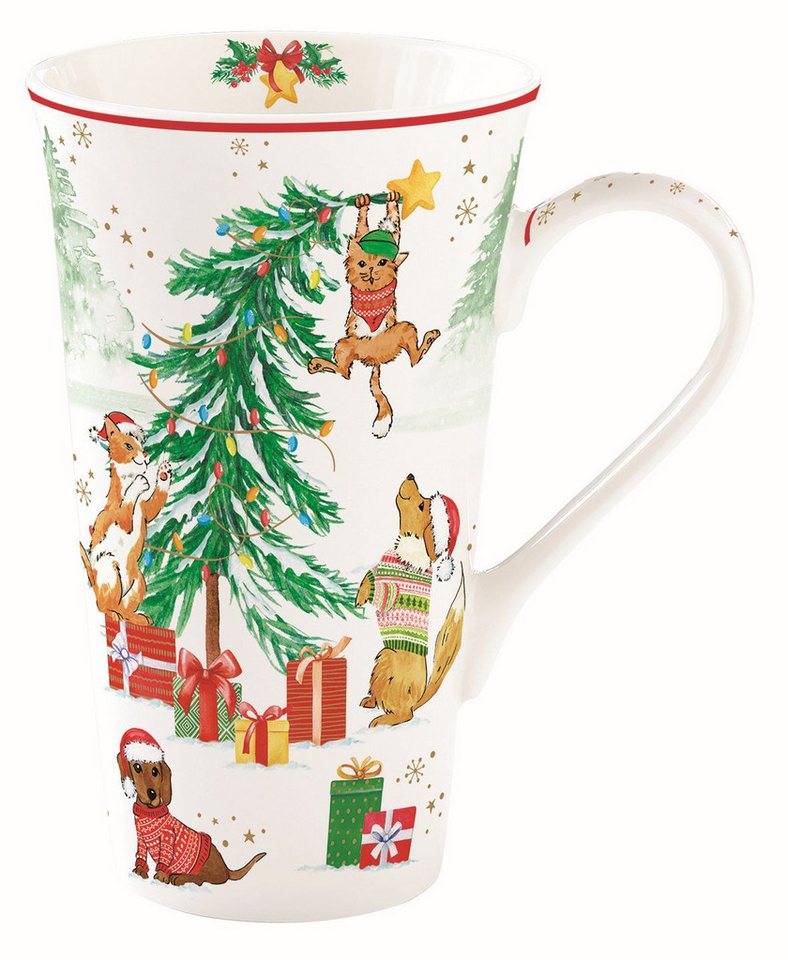EasyLife Tasse Christmas Gang, Porzellan, Spülmaschinengeeignet, Weiß, Motiv: Weihnachtstiere EasyLife Tasse Christmas Gang, Porzellan, Spülmaschinengeeignet, Weiß, Motiv: Weihnachtstiere von EasyLife