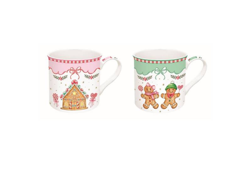 EasyLife Tasse Sweet Christmas, Porzellan, Spülmaschinengeeignet, Mehrfarbig, Motiv: Lebkuchenmännchen EasyLife Tasse Sweet Christmas, Porzellan, Spülmaschinengeeignet, Mehrfarbig, Motiv: Lebkuchenmännchen von EasyLife