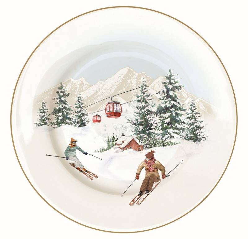 EasyLife Teller CHAL0944 - Chalet Teller klein aus Porzellan, flach, -19,0 cm-, (1 St) von EasyLife