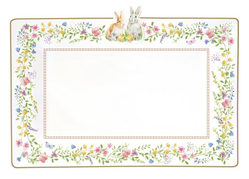 EasyLife Teller EAST2097 - Happy Easter, rechteckig, 36 x 24 cm, (1 St) von EasyLife