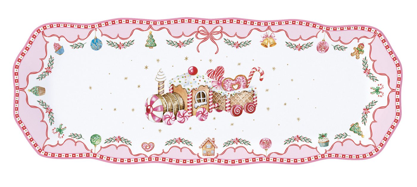EasyLife Teller SWEC1482 - Sweet Christmas, 37 x 14 cm, rechteckig, (1 St) von EasyLife