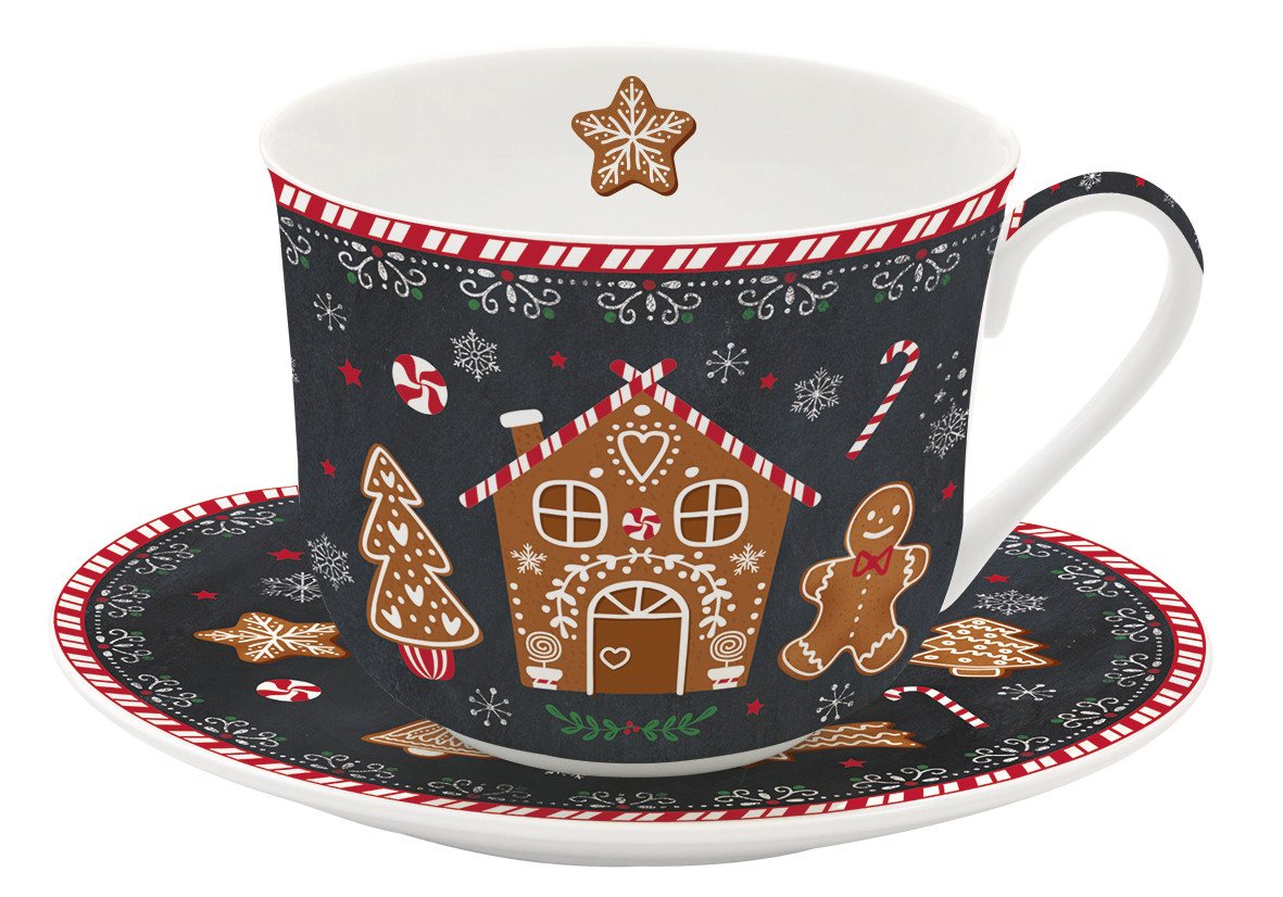 EasyLife Untertasse Gingerbread, Spülmaschinengeeignet, Mehrfarbig, Motiv: Lebkuchenmann EasyLife Untertasse Gingerbread, Spülmaschinengeeignet, Mehrfarbig, Motiv: Lebkuchenmann von EasyLife