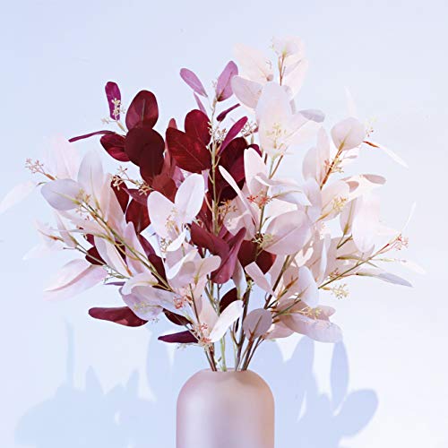 EasyLife 70 cm Eukalyptus-Kunstblume, 5 Stück pro Set, 2 Farben, Dekoration für Büro, Café, Hochzeitsdekoration und Wohnkultur von EasyLifeStore