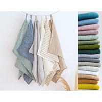 5Er Set Natürliche Leinen Küchentücher - Geschirrtücher Geschirrtuch Handtücher Umweltfreundliche Perfektes Küchen Geschenk von EasyLinenCrafts