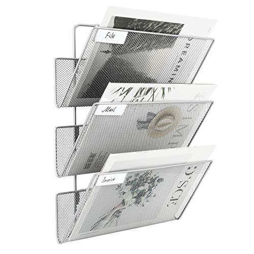 EasyPAG 3 Fächer Strapazierfähig Metall A4 Zeitschriftenhalter Wand Zeitschriften Wandhalter Aktenablage Dokumentenhalter Hängend Magazin Organizer Flyerhalter Prospektspender,Silber EasyPAG 3 Fächer Strapazierfähig Metall A4 Zeitschriftenhalter Wand Zeitschriften Wandhalter Aktenablage Dokumentenhalter Hängend Magazin Organizer Flyerhalter Prospektspender,Silber von EasyPAG