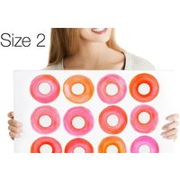 Wandtattoo Aquarell Donuts in Rot Ab 8, 99 Eur- Wandaufkleber, Fliesenaufkleber, Möbelaufkleber - Aufkleber Wanddekoration von EasySweetHome