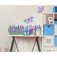 Wandtattoo Lavendel, Küchendeko, Baddeko, Fliesenaufkleber, Wandaufkleber, Möbelaufkleber von EasySweetHome