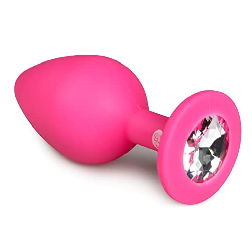 easytoys Anal Collection Diamant Plug, Rosa, Medium von EasyToys