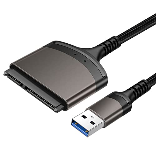 EasyULT USB 3.0 auf SATA Adapter, Festapltten Adapter, für 2,5" SSD und HDD USB zu SATA Kabel 2.5 Zoll Festapltten Adapter, Kompatibel mit Windows, MacOS, ChromeOS, Linux von EasyULT