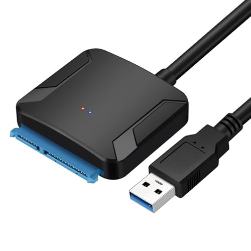 EasyULT USB 3.0 zu Adapter Kabel, Super Speed 2.5"/3.5" HDD/SSD Festplatte Driver Konverter/Adapterkabel für 2.5"/3.5" HDD/SSD Laufwerke, Unterstützt UASP III(Ohne Netzteil) von EasyULT