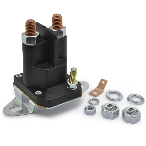 Easyboost Magnetschalter 3 Anschlüsse für Anlasser Rasenmäher für Briggs & Stratton 691656 745000 745001 807829 AYP 110832X 111674 für Stiga 1134296201 9400007000 MTD 7250530 für Viking Toro Husqvarna von Easyboost