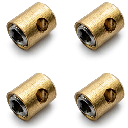 Easyboost Schraubnippel Ø5x6mm für Gaszug Bowdenzug Gasgriff Gaskabel Nippel Vergaser für Roller 50ccm Schaltmoped Gartenmäher (4 Schraubnippeln) von Easyboost