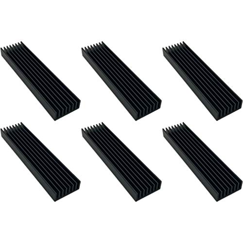 Easycargo Kühlkörper aus Aluminium, 100mmx 25mm x 10mm, 6 Stück schwarz Zur Kühlung von LED Router Elektronikmodulen Easycargo Kühlkörper aus Aluminium, 100mmx 25mm x 10mm, 6 Stück schwarz Zur Kühlung von LED Router Elektronikmodulen von Easycargo