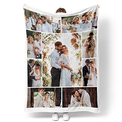 Easycosy personalisierte Muttertagsgeschenke für Mama Frauen- weiche personalisierte Decke Fotodecke Mit Foto Text, liebevolle Fotogeschenk für Freundin Papa Schwester Beste Freundin Partner von Easycosy