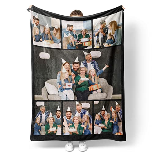 Easycosy personalisierte Muttertagsgeschenke für Mama Frauen- weiche personalisierte Decke Fotodecke Mit Foto Text, liebevolle Fotogeschenk für Freundin Papa Schwester Beste Freundin Partner von Easycosy