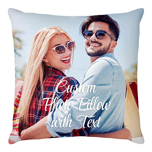 Easycosy personalisierte Fotokissen Bezug selbst gestalten, Doppelseitige Bedruckte Kissen mit Foto Text & Mehrere Design-Optionen als Fotogeschenk zum Muttertag Geburtstag Mama (50 * 50cm) von Easycosy