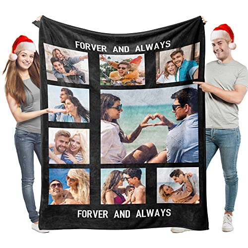 Easycosy personalisierte Decken für Paare Geschenke Benutzerdefinierte Bild werfen Decke Personalisierte Foto werfen für Freundin Ihr Geburtstag Anniversay Ideen 100×125cm von Easycosy