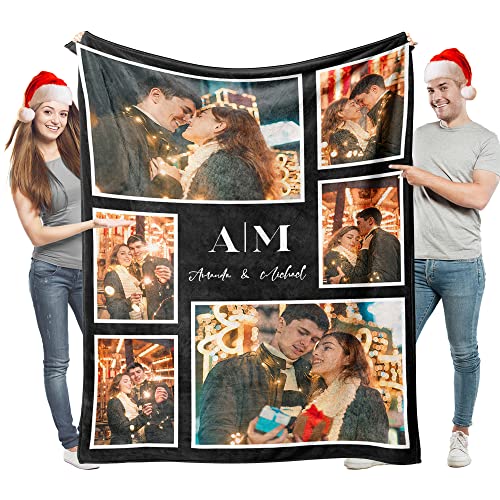 Easycosy personalisierte Decken für Paare Geschenke Benutzerdefinierte Bild werfen Decke Personalisierte Foto werfen für Freundin Ihr Geburtstag Anniversay Ideen 120×150cm von Easycosy