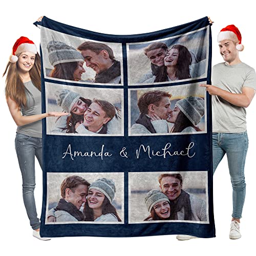 Easycosy personalisierte Decken für Paare Geschenke Benutzerdefinierte Bild werfen Decke Personalisierte Foto werfen für Freundin Ihr Geburtstag Anniversay Ideen 120×150cm von Easycosy