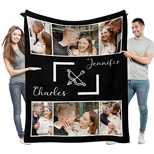 Easycosy personalisierte Decken für Paare Geschenke Benutzerdefinierte Bild werfen Decke Personalisierte Foto werfen für Freundin Ihr Geburtstag Anniversay Ideen 125×150cm von Easycosy