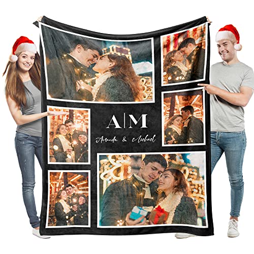 Easycosy personalisierte Decken für Paare Geschenke - Decke Mit Foto Text, weiche Fotodecke, Personalisierte Geburtstagsgeschenke Freundin Ihr Geburtstag Anniversay Ideen 76×100cm von Easycosy