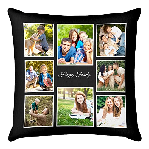 Easycosy personalisierte Fotokissen Bezug selbst gestalten, Doppelseitige Bedruckte Kissen mit Foto Text & Mehrere Design-Optionen als Fotogeschenk zum Muttertag Geburtstag Mama (30 * 30cm) von Easycosy