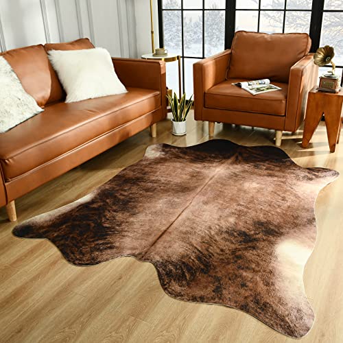 Easycozy Teppich aus Rindsleder, großer Kuhdruck, 18 x 200 cm, verdicktes Gummiband für Schlafzimmer, Wohnzimmer, Heimbüro, westliche Dekoration Easycozy Teppich aus Rindsleder, großer Kuhdruck, 18 x 200 cm, verdicktes Gummiband für Schlafzimmer, Wohnzimmer, Heimbüro, westliche Dekoration von Easycozy