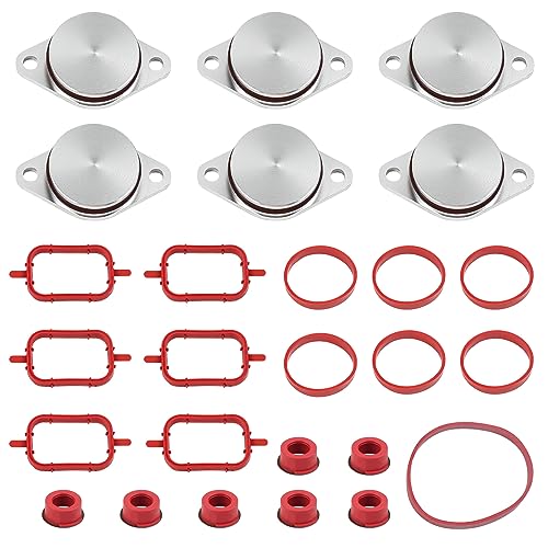 26 Stück 32mm Auto Ansaugkrümmer und Drallklappen Dichtungssatz, Ersatz für BMW E38 E39 E46 E53 E60 E61 E63 E64 E65 E66 E70 E71 E72 E81 E82 E83 E90 E91 E92 E93 von Easyhomie