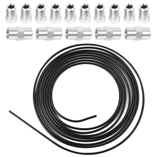 Easyhomie 5m Schwarzes Bremsleitung Set, Ø 4,75mm Bremsrohr mit 10 Verschraubungen und 5 Verbinder für Bördel F Easyhomie 5m Schwarzes Bremsleitung Set, Ø 4,75mm Bremsrohr mit 10 Verschraubungen und 5 Verbinder für Bördel F von Easyhomie