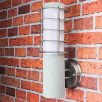 Außenwandlampe IP44 Stein Optik E27 Aluminium BRIGHTON von Easylight