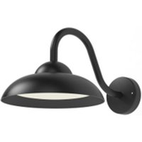 Außenwandlampe LED IP54 B: 25 cm Schwarz 3000 K Hof von Easylight