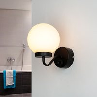 Badlampe Wand IP44 Schwarz Weiß Glasschirm TOHO Badlampe Wand IP44 Schwarz Weiß Glasschirm TOHO von Easylight