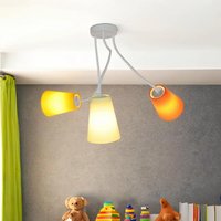 Bunte Deckenlampe 3-flmg Orange Gelb Grün flexibel von Easylight