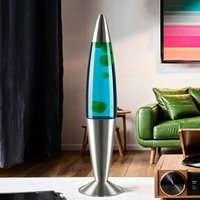 Bunte Lavalampe Blau Wachs Grün JENNY 42cm hoch von Easylight