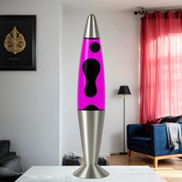 Deko Lavalampe Rosa Schwarz 42 cm Retro JENNY von Easylight