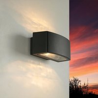 Halbrunde Außen Wandleuchte Modern in Anthrazit von Easylight