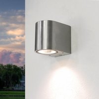 Halbrunde Außenwandlampe Silber Aluminium AALBORG Halbrunde Außenwandlampe Silber Aluminium AALBORG von Easylight