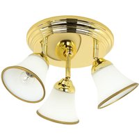 Jugendstil Deckenlampe in Gold Flur Bad Jugendstil Deckenlampe in Gold Flur Bad von Easylight